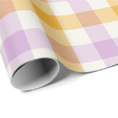 Kegelblume Gingham - Geschenkpapier (Rolleneckpunkt)