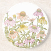 Kegelblumen-Aquarell-Botanik-Kunst Getränkeuntersetzer (Vorne)