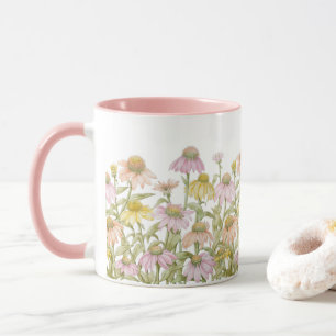 Kegelblumen-Aquarell-Botanik-Kunst-Tasse Tasse