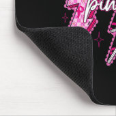 Kegelförmige Blitzleuchte mit rosa Ausbruch des Br Mousepad (Ecke)