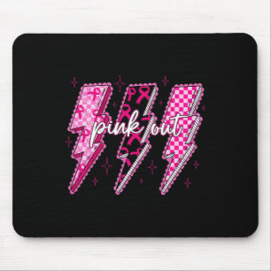 Kegelförmige Blitzleuchte mit rosa Ausbruch des Br Mousepad