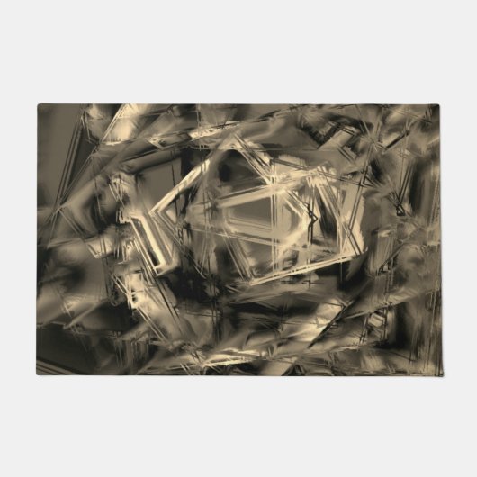 Kegelförmige Quadrate mit "falschen Pinselstrichen Fußmatte (Vorderseite)