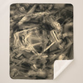 Kegelförmige Quadrate mit "falschen Pinselstrichen Sherpadecke (Vorderseite)