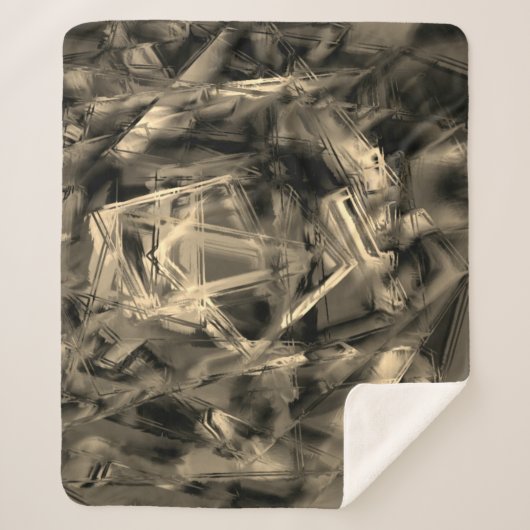 Kegelförmige Quadrate mit "falschen Pinselstrichen Sherpadecke (Vorderseite)