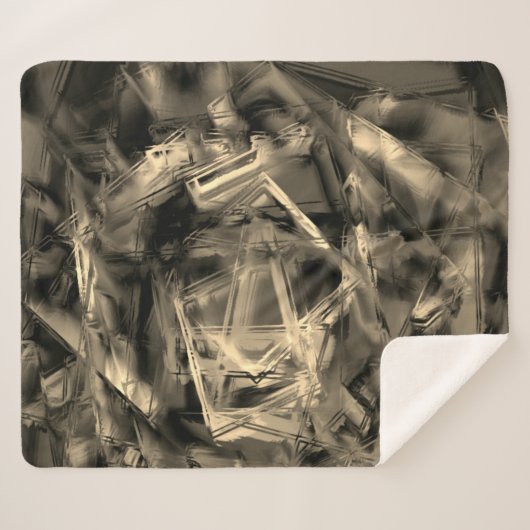 Kegelförmige Quadrate mit "falschen Pinselstrichen Sherpadecke (Vorderseite (Horizontal))