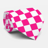 Kegelförmige Quadrate mit rosa weißem Retro Krawatte (Gerollt)