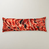 Kegelförmige Quadrate spiegeln sich im Korallenbil Seitenschläferkissen (Rückseite)