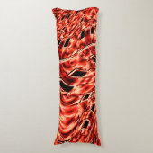 Kegelförmige Quadrate spiegeln sich im Korallenbil Seitenschläferkissen (Vorderseite Vertikal)