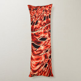 Kegelförmige Quadrate spiegeln sich im Korallenbil Seitenschläferkissen