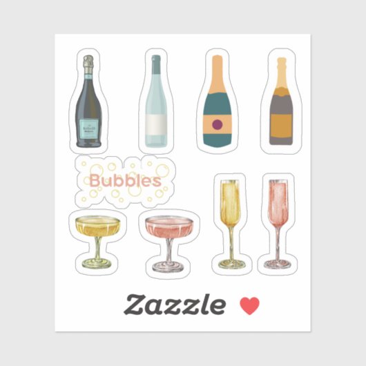 Kegelkleber Aufkleber (Blatt)