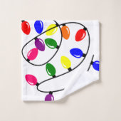 Kegelleuchten Badhandtuch Set (Waschlappen)