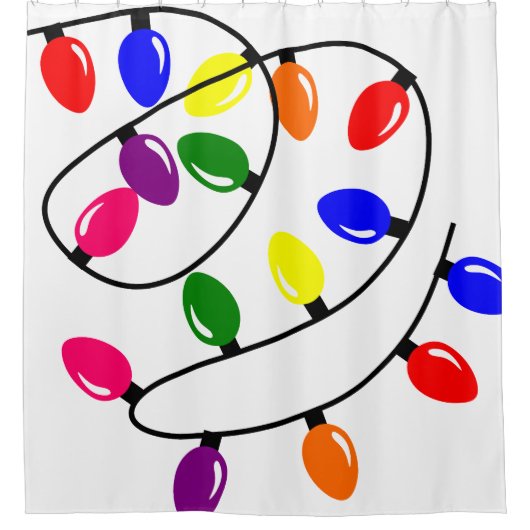 Kegelleuchten Duschvorhang (Vorderseite)