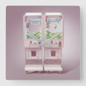 Kegelmaschine Quadratische Wanduhr (Vorderseite)