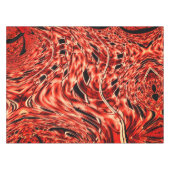 Kegelquadrate in Korallen oder Braunen gespiegelt Tischdecke (Vorderseite (Horizontal))