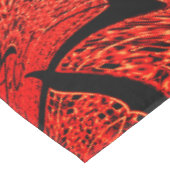 Kegelquadrate in Korallen oder Braunen gespiegelt Tischdecke (Schrägansicht)