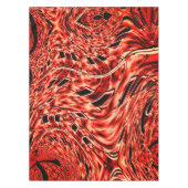 Kegelquadrate in Korallen oder Braunen gespiegelt Tischdecke (Vorderseite)