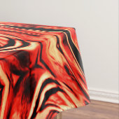 Kegelquadrate in Korallen oder Braunen gespiegelt Tischdecke (Beispiel)