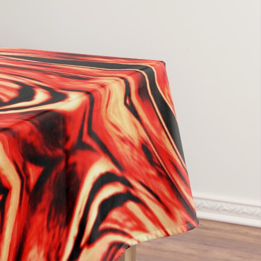 Kegelquadrate in Korallen oder Braunen gespiegelt Tischdecke (Beispiel)