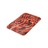 Kegelquadrate spiegelt sich in der Korallenbildmat Badematte (Schrägansicht)