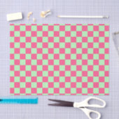 Kegelrosa und weich grün seidenpapier (Handwerk)