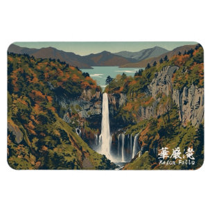 Kegon-Wasserfall 華厳の滝 Tochigi 栃木 Nikko 日光 Kouyou H Magnet