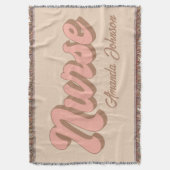 Kehle-Blanket für Krankenschwester Personalisiert Decke (Vorderseite Vertikal)