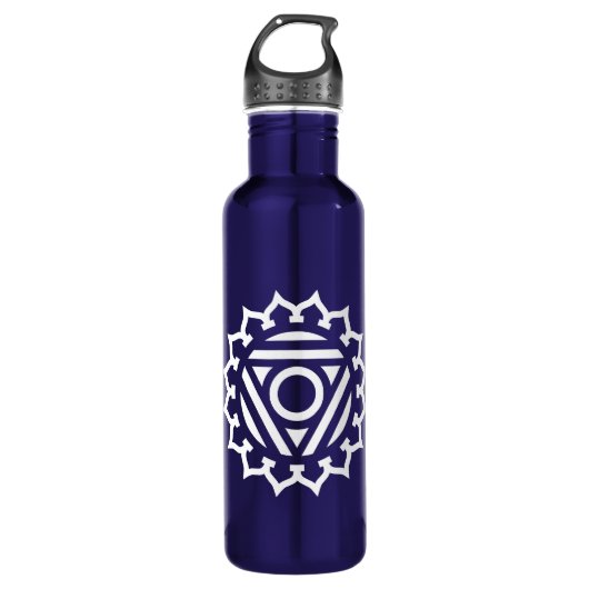 Kehle Chakra Energie Trinkflasche (Vorderseite)