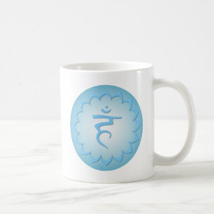 Kehle Chakra - hellblau Kaffeetasse