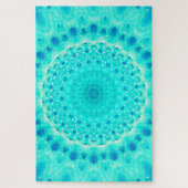 Kehle Chakra | Mandala-Kunst Puzzle (Vertikal)