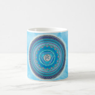 Kehle Chakra Mandala-Tasse Kaffeetasse