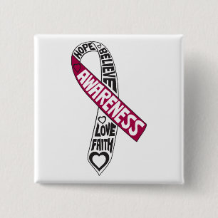 Kehlkopfkrebs-Slogan-Band Button