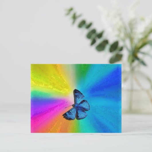 Kehlkopfschmetterling Postkarte (Stehend Vorderseite)
