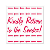 "Kehren Sie bitte zum Absender zurück!" Briefmarke Permastempel (Design)