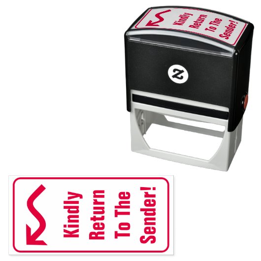 "Kehren Sie bitte zum Absender zurück!" Briefmarke Permastempel (Beispiel)