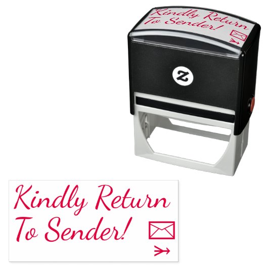 "Kehren Sie bitte zum Absender zurück!" Briefmarke Permastempel (Beispiel)