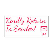 "Kehren Sie bitte zum Absender zurück!" Briefmarke Permastempel (Design)