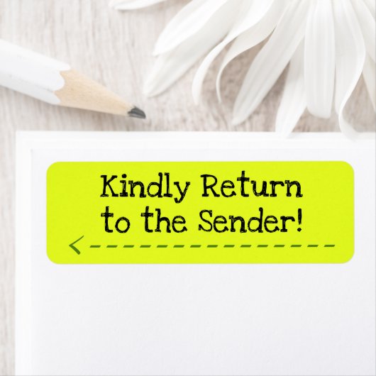 "Kehren Sie bitte zum Absender zurück!" Labels (Insitu)