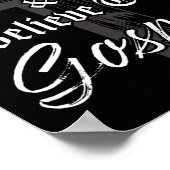 Kehren und Glauben an das Evangelium: Christlicher Poster (Ecke)