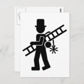 Kehrmaschine Postkarte (Vorne/Hinten)