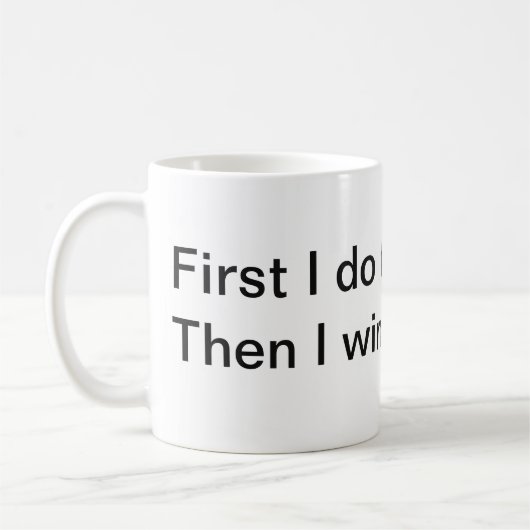 Kehrmaschine-Tasse Kaffeetasse (Links)