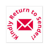 "Kehrt zum Sender zurück!" & Umschlagsymbol Permastempel (Design)