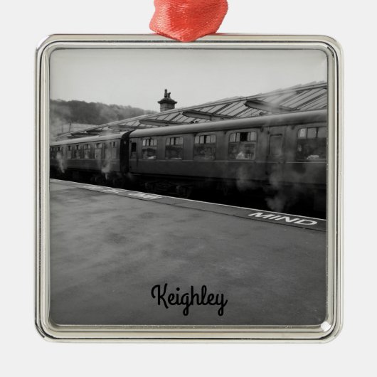 Keighley Steam Railway Ornament Aus Metall (Vorne)