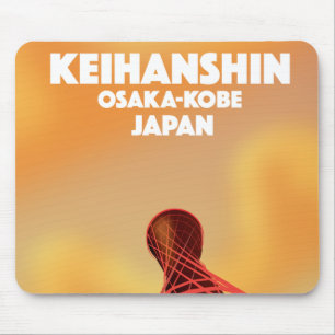 Keihanshin Osaka Kobe Japan Reiseplakat Mousepad