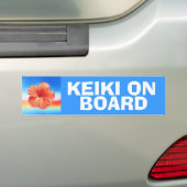 Keiki an Bord der Kinder, die Autoaufkleber warnen (Auf Auto)