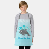 Keiki Watercolor Dolphin Wave Schürze (Getragen)