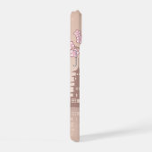 Keiko Kokeshi Doll - Blue Kimono Geisha Girl iPhone 15 Hülle (Rechte Seite)