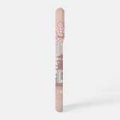 Keiko Kokeshi Doll - Blue Kimono Geisha Girl iPhone 16 Hülle (Rechte Seite)