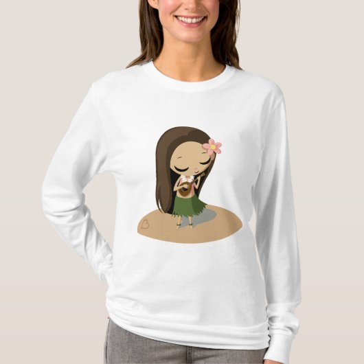 Keilana das Hula Mädchen T-Shirt (Vorderseite)