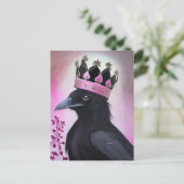 Keile in rosa Kronen Postkarte (Stehend Vorderseite)