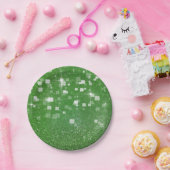 Keilklemme Glitzer Clover - Papierplatte Pappteller (Party)